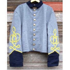 Civil War Confederate Reenactor Shell Jacket with braids 52